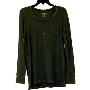 Eddie Brauer long sleeve Crewneck Dark Green Men’s XXL shirt
